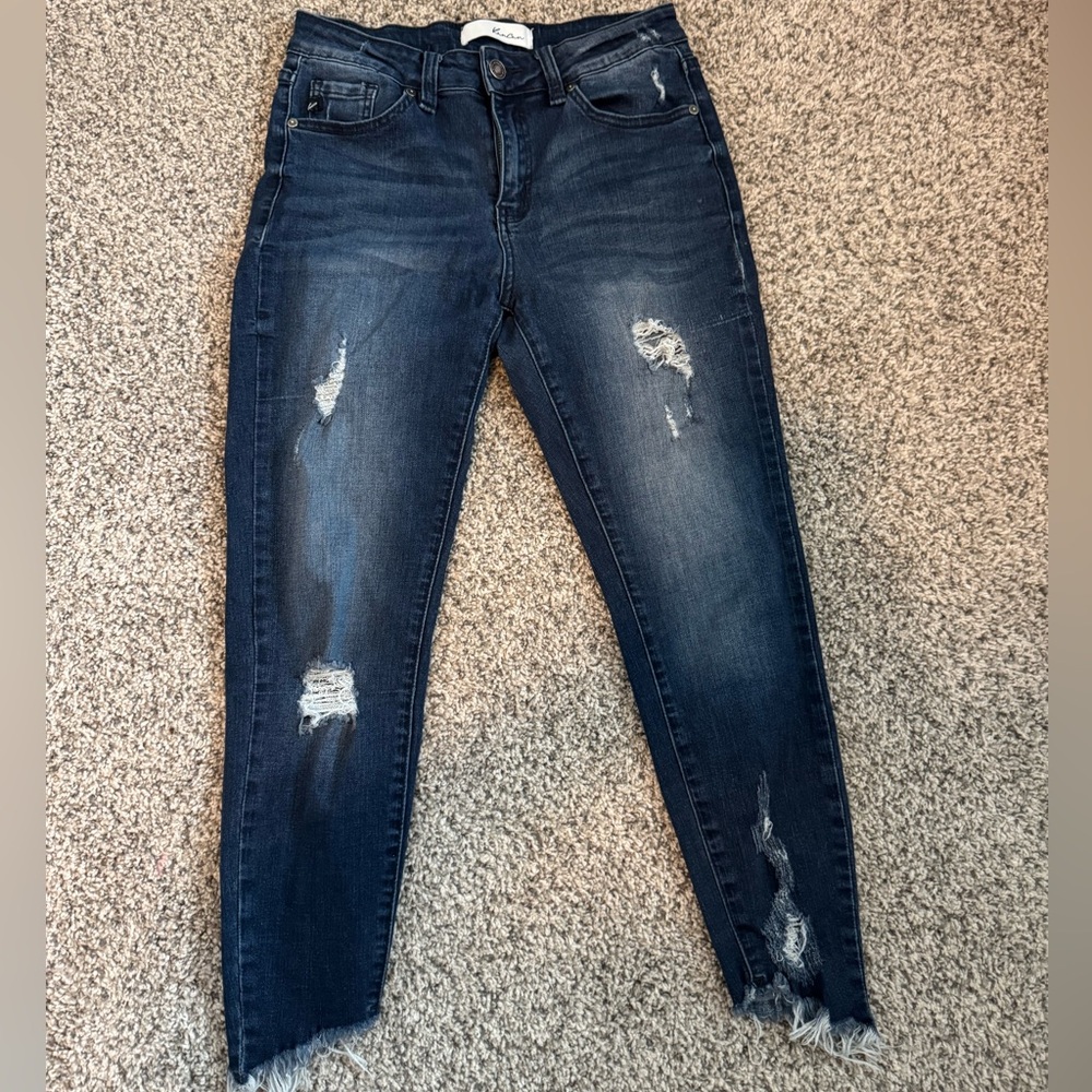 KanKan destroyed denim jeans, Size 27